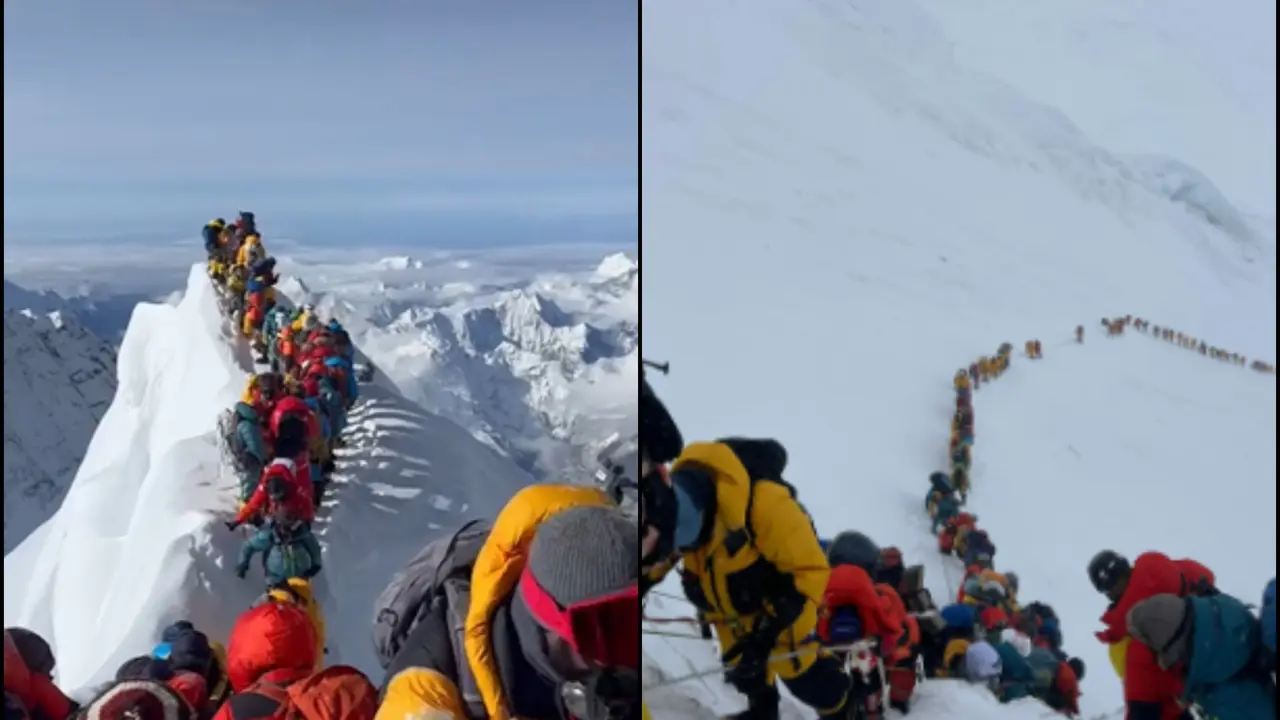 Viral Video: Mount Everest "Traffic Jam" Video Goes Viral Amidst Latest Tragedy | WATCH Mount Everest "Traffic Jam" Video Goes Viral Amidst Latest Tragedy