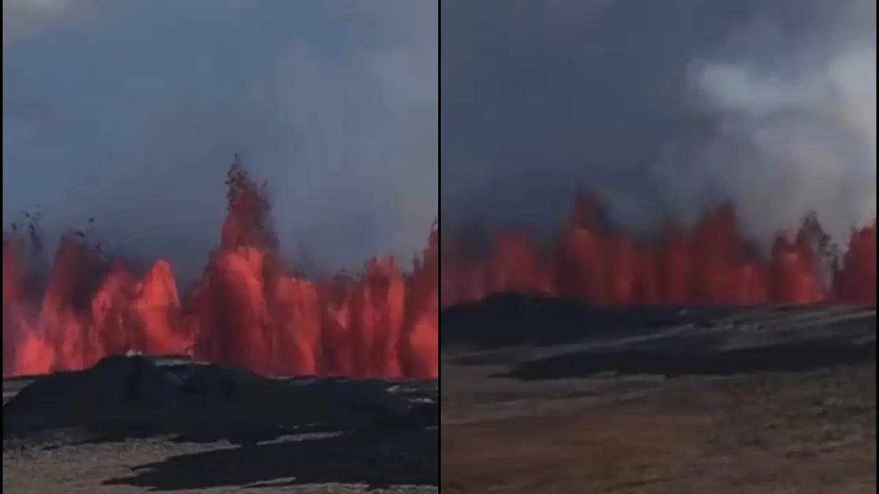 Living With Lava: Iceland Sees Another Eruption, Blue Lagoon Shut Down And Evacuated Iceland Sees Another Eruption, Blue Lagoon Shut Down And Evacuated