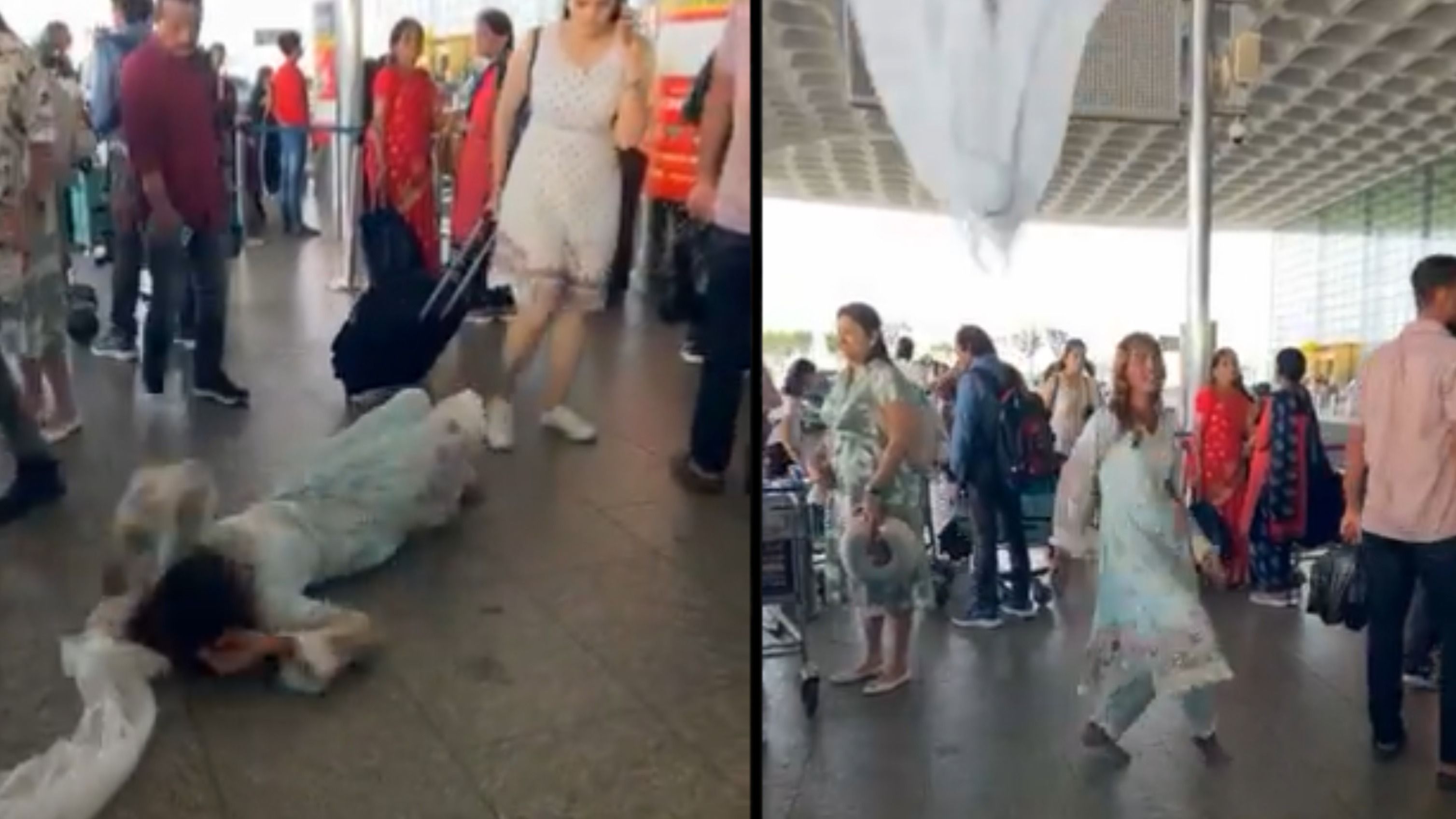 Woman Dancing at Airport Goes Viral, Netizens Call Her Infectious Virus