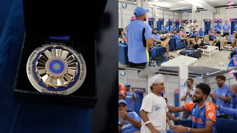 WATCH | India's Fielding medal ceremony returns at T20 World Cup, little fan presents award to Siraj Team India