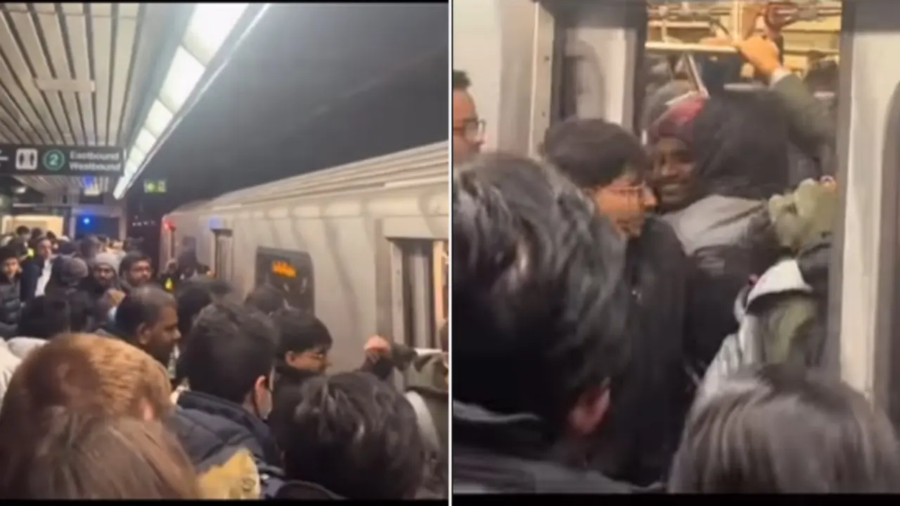 Video of Over Crowded Metro station in Canada Goes Viral, Netizens Compare it to 'Rajiv Chowk' Viral Video of metro station in Canada