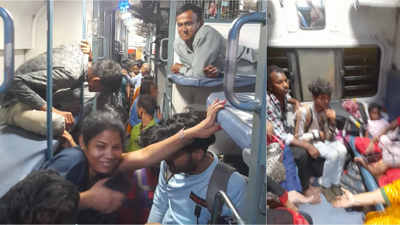 Ticketless Passengers Capture Reserved Seats On Train, Post Goes Viral On social Media Ticketless Passengers Captured Reserved Seats On Train, Goes Viral