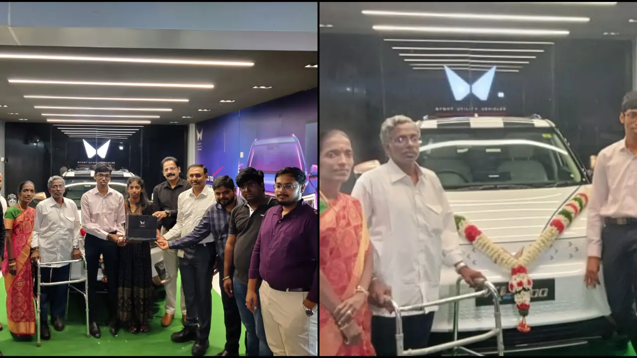 Chess Prodigy Praggnanandhaa Receives Electric Car Gift from Anand Mahindra, Shared Post On X Chess Prodigy Praggnanandhaa Receives Electric Car Gift from Mahindra
