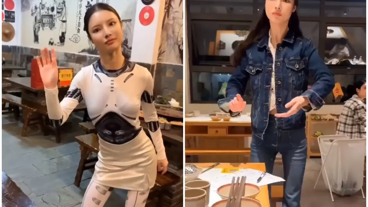 Real or Robot? AI Waiter's Food Service Goes Viral AI Robot waiter