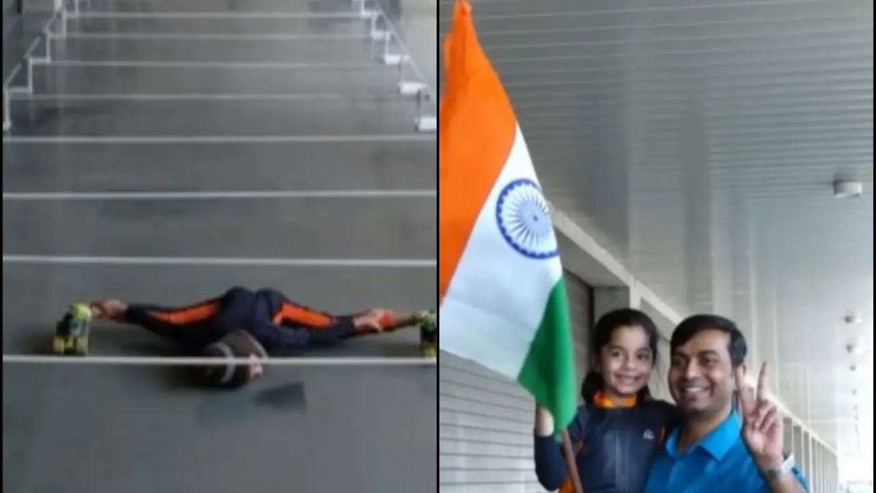 Viral Video: Ahmedabad's 6-Year-Old Skater Sets World Record for Lowest Limbo Skating | WATCH Ahmedabad's 6-Year-Old Skater Sets World Record for Lowest Limbo Skating