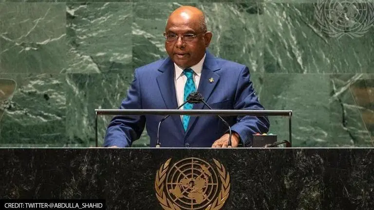 UNGA President Abdulla Shahid vows to pursue '5 rays of hope'; discusses climate change UNGA