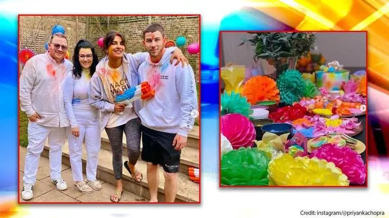 Priyanka Chopra basks in Holi festivities with Nick Jonas, family in London; shares advice instagram/@priyankachopra