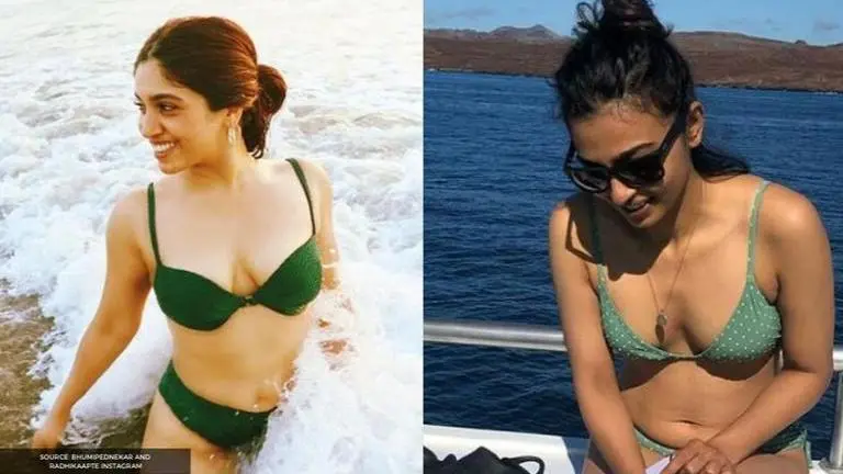 Bhumi Pednekar or Radhika Apte: Who slayed the green bikini look? Bhumi Pednekar