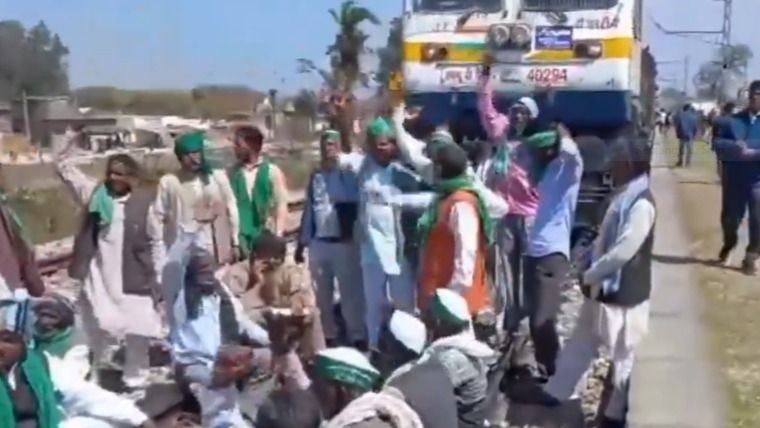 Rail Roko Protest: Train Movement Hit In Punjab As Farmers Squat On ...