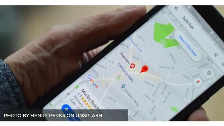 google maps not showing route