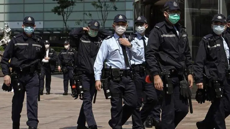 Hong Kong youths arrested under new security law