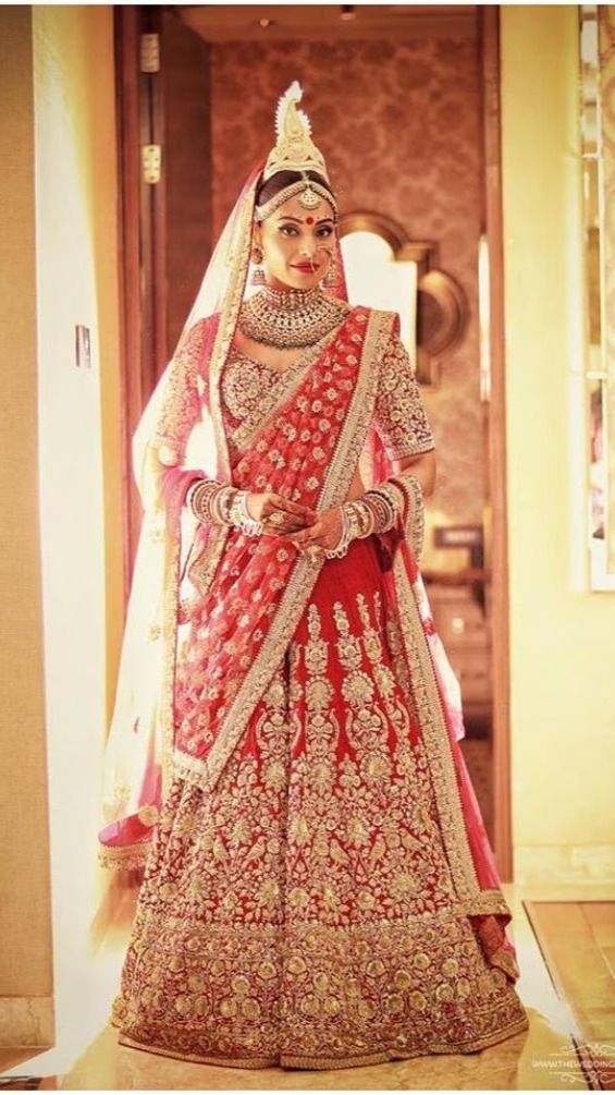 Celebrity Brides Who Wore Lehengas In Shades Of Gold On Their Wedding