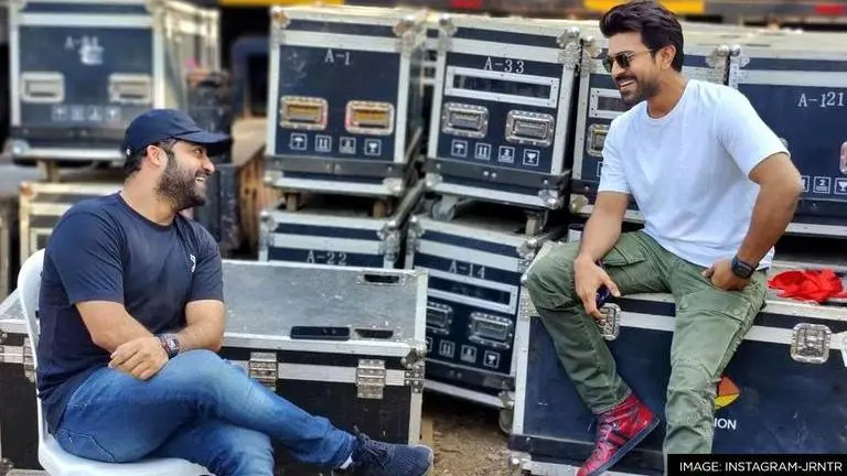 Jr NTR and Ram Charan gear up for 'RRR' pre-release event in Mumbai; Take a look RRR Movie