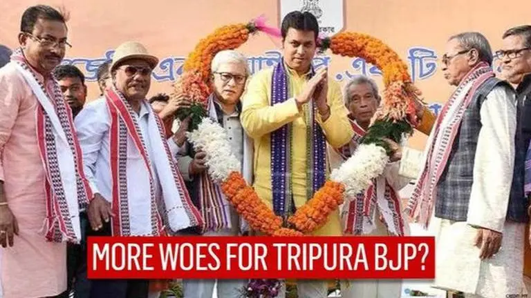 Amid infighting in Tripura BJP, ally IPFT and Opposition CPI(M) seek Biplab Deb floor test Tripura CM Biplab Kumar Deb