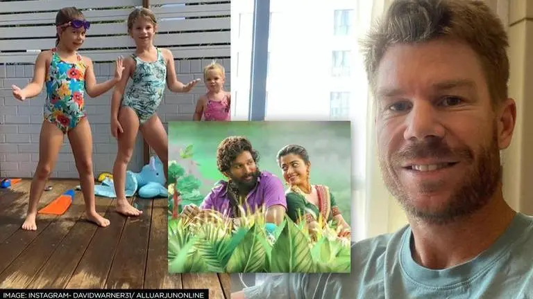 David Warner, Pushpa: The Rise, David Warner's daughters, Allu Arjun
