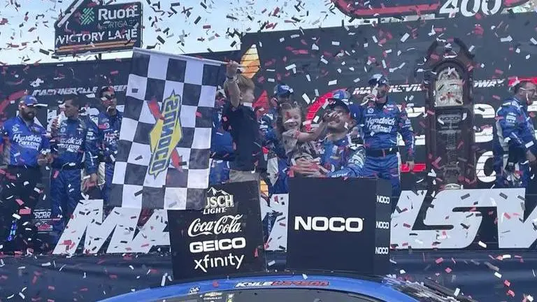 AUTO RACING: Larson heats up and Elliott gets back in car Nascar