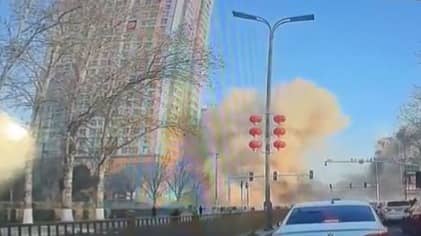 A massive explosion rocked China's Yanjiao town on Wednesday morning