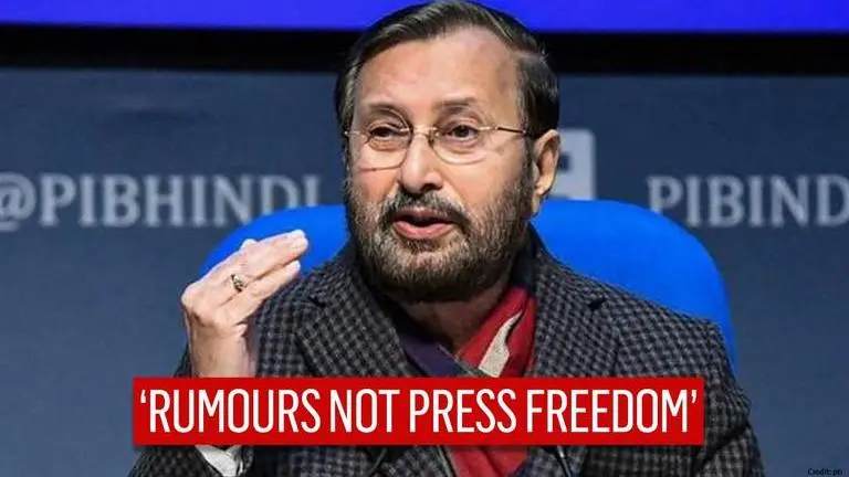 Javadekar slams misreporting on R-Day violence, says 'spreading rumours not press freedom' Prakash Javadekar