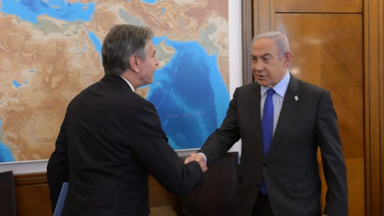 Israel's PM Benjamin Netanyahu, War Cabinet Meets With US Secretary Of ...