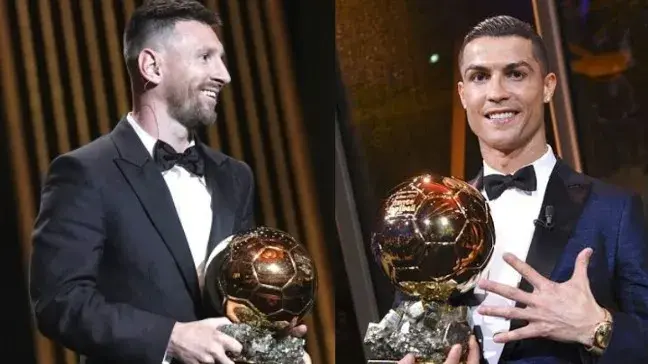 'Earned, not given': Cristiano Ronaldo's sister takes a swipe at Lionel Messi after 8th Ballon d'Or Lionel Messi and Cristiano Ronaldo with their Ballon d'Ors