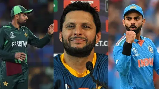 Shahid Afridi uses Virat Kohli's analogy to school Babar Azam after Pakistan's World Cup debacle Shahid Afridi reacts on Babar Azam's performance citing kohli's example