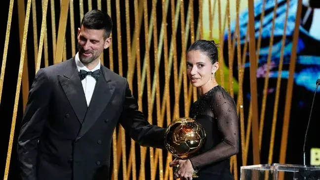 Novak Djokovic's presence at Ballon d'Or a reminder gender equality in sports is far from over Aitana Bonmati won the women's Ballon d'Or