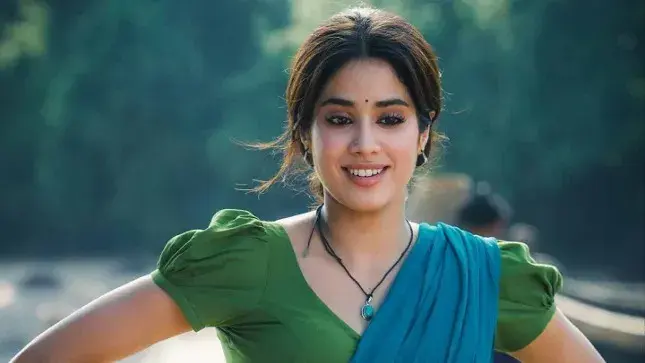 Janhvi Kapoor's photo as a village girl from sets of Jr NTR starrer Devara goes viral Janhvi Kapoor in Devara