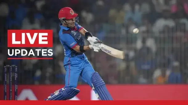 Afghanistan vs Netherlands ODI World Cup Highlights: Afghanistan defeat Netherlands by 7 wickets Rahmanullan Gurbaz plays a shot during AFG vs PAK match