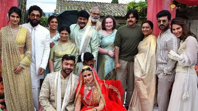 Ram Charan's wife Upasana shares unseen pics of Allu Arjun, Chiranjeevi from Varun-Lavanya's wedding Varun-Lav