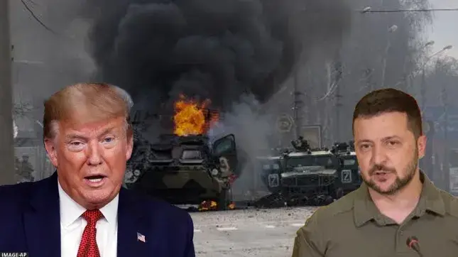 Former US President Donald Trump and Ukrainian President Volodymyr Zelenskyy