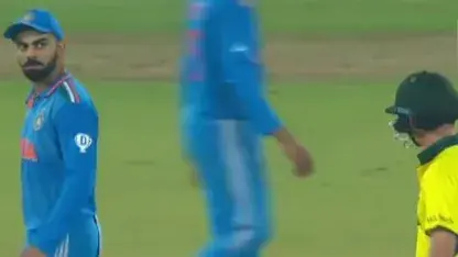 Virat Kohli gives death stare to Marnus Labuschagne as the Aussie batter comes to the crease - WATCH Virat Kohli