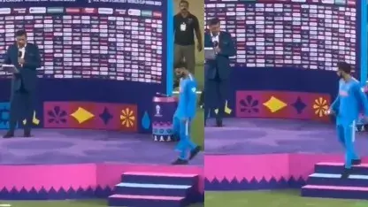 Heartbroken Virat Kohli denies giving 'Player of the tournament' interview to Ravi Shastri - WATCH Virat Kohli and Ravi Shastri