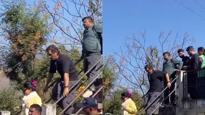 MS Dhoni's latest video on social media raises concerns over his participation in IPL 2024 - WATCH MS Dhoni during his visit to native village