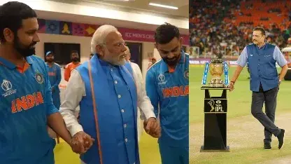 Narendra Modi meets Indian players