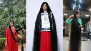 Your hair, your crown: UP woman bags Guinness World Record for longest hair, check out her secrets Smita Srivastava: World's Longest Hair