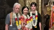 Michael Douglas visits Brihadisvara Temple with 'the 'best' Catherine Zeta-Jones, son Dylan | Photos Michael Douglas
