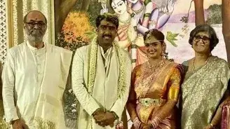 Abhiram Daggubati ties the knot with Prathyusha Chaparala, first photos of newlyweds out Abhiram Daggubati ties the knot with Prathyusha Chaparala