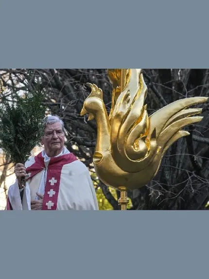 Notre Dame Cathedral gets new golden rooster weathervane