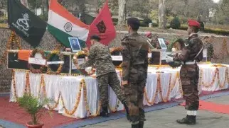Army pays tribute to martyred soldiers.