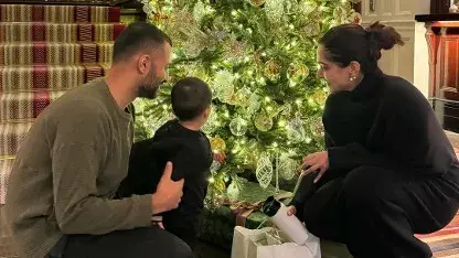 Sonam Kapoor and Anand Ahuja with Vayu