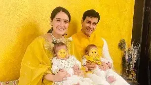 Pankhuri Awasthy, Gautam Rode share video revealing faces of their twin babies Pankhuri Awasthy-Gautam Rode