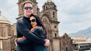 Preity Zinta is in a 'tourist mode' as she poses with ‘pati parmeshwar’ Gene Goodenough in Peru Preity Zinta