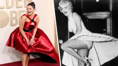 Golden Globes 2024: Selena Gomez channels her inner Marilyn Monroe, reunites with BFF Taylor Swift | Republic World Golden Globes 2024: Selena Gomez channels her inner Marilyn Monroe, reunites with BFF Taylor Swift | Republic World