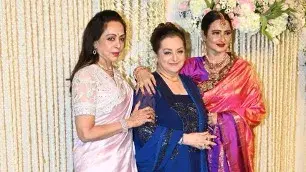 Veteran Stars Hema Malini, Saira Banu, Rekha Steal The Show At Ira Khan-Nupur Shikhare's Reception Ira Khan