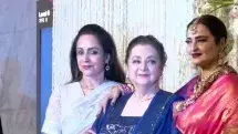 Hema Malini Feels 'Wonderful' After Catching Up With Rekha, Saira Banu at Ira's wedding reception Hema Malini, Rekha, Saira Banu