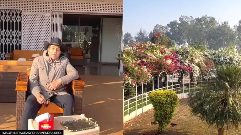 Dharmendra shares glimpse of his farmhouse; interacts with fans while he sips tea; WATCH Dharmendra Deol