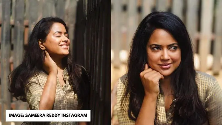 Sameera Reddy shares a quick, hands-on ‘Messy Mama’ makeup tutorial on Instagram Sameera Reddy