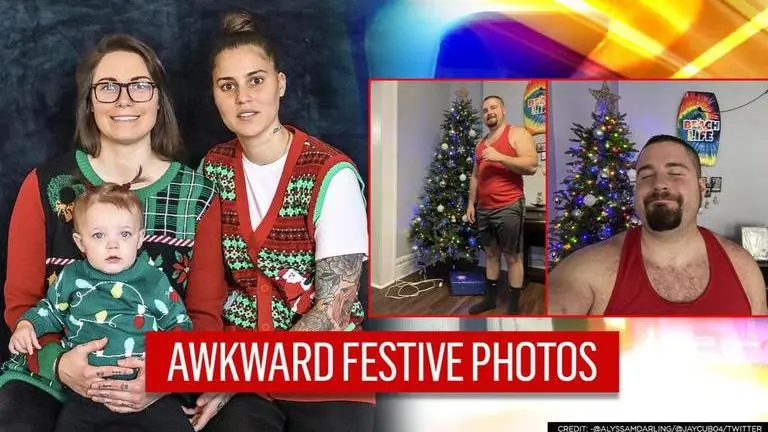 On Christmas Card Day, people share 'weird, awkward' family photos | See pictures Christmas