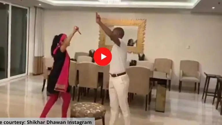 Shikhar Dhawan recreates classic Bollywood song with wife Ayesha; watch video Shikhar Dhawan