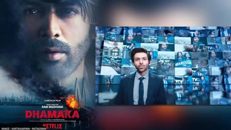 Kartik Aaryan gives powerful introduction of his character Arjun Pathak from 'Dhamaka' Kartik Aaryan